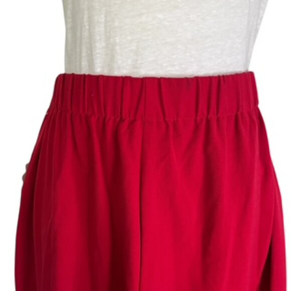 NEW 77 Park Red Sailor Pull On Pants Women’s Size 16 Trousers Wide Leg NWT - Picture 6 of 13